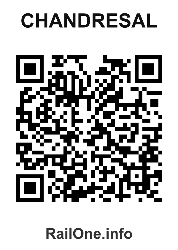 RailOne QR Code for Chandresal station