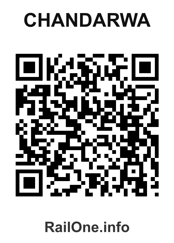 RailOne QR Code for Chandarwa station