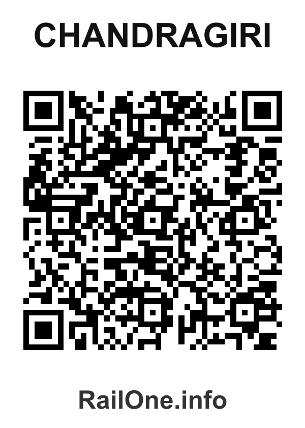 RailOne QR Code for Chandragiri station