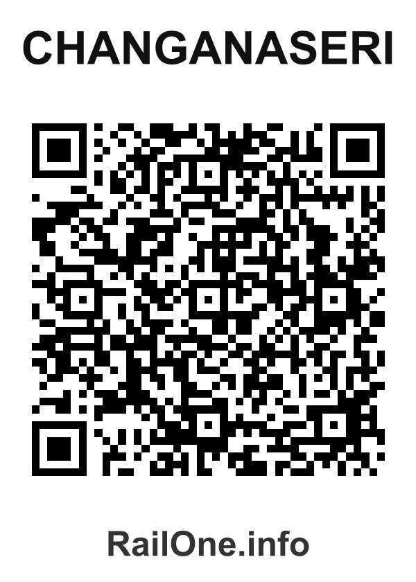 RailOne QR Code for Changanaseri station
