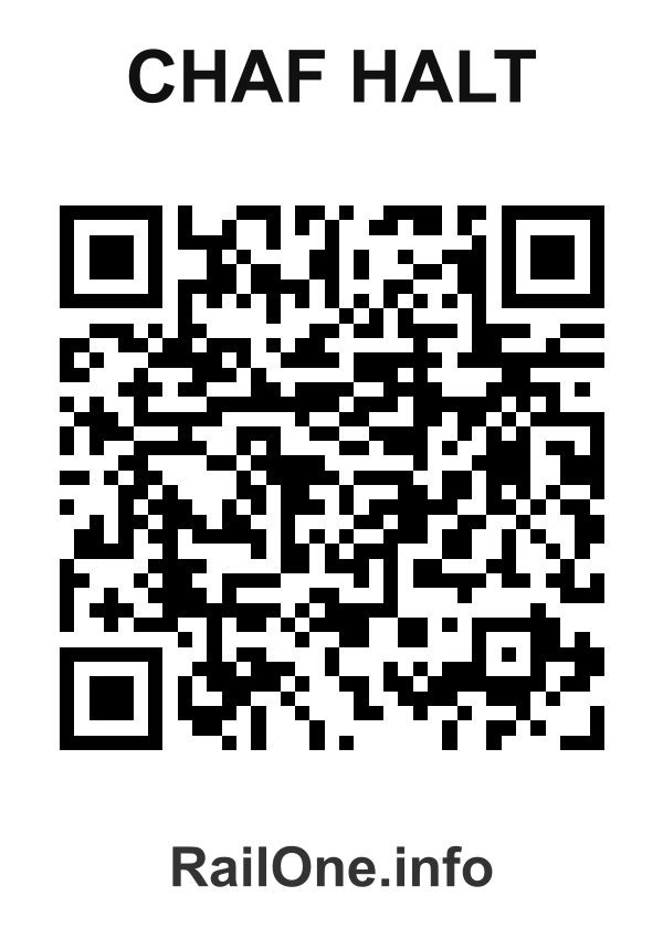 RailOne QR Code for Chaf Halt station