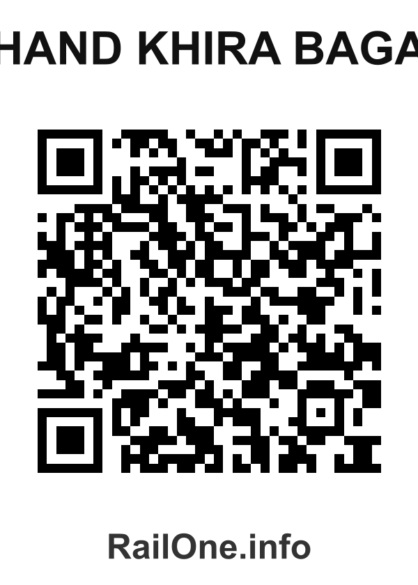 RailOne QR Code for Chand Khira Bagan station