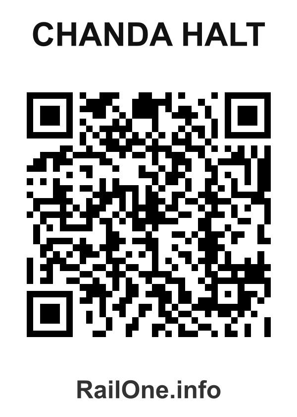 RailOne QR Code for Chanda Halt station