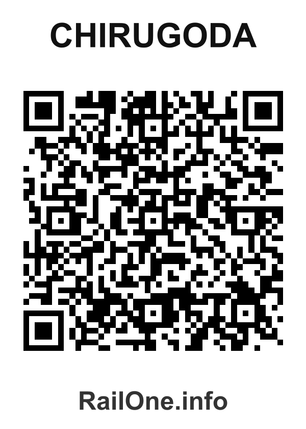 RailOne QR Code for Chirugoda station