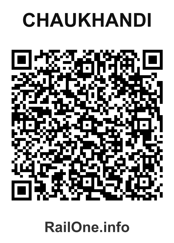 RailOne QR Code for Chaukhandi station