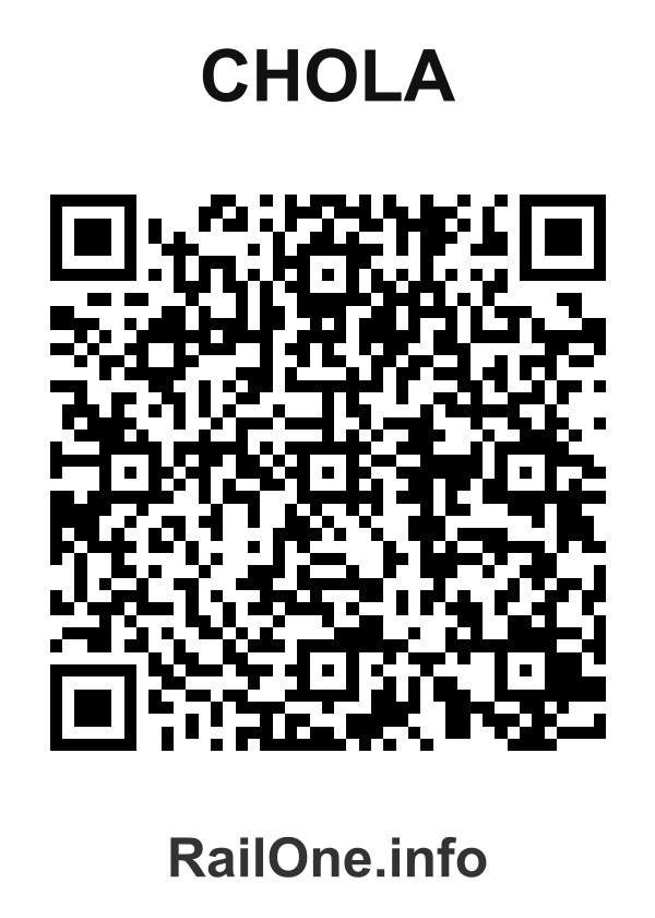 RailOne QR Code for Chola station