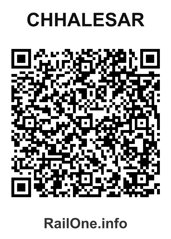 RailOne QR Code for Chhalesar station