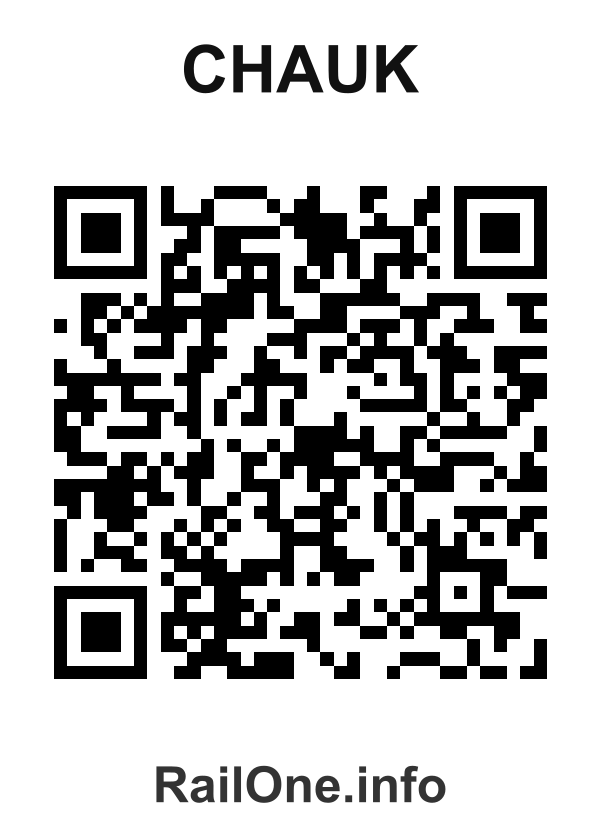 RailOne QR Code for Chauk station