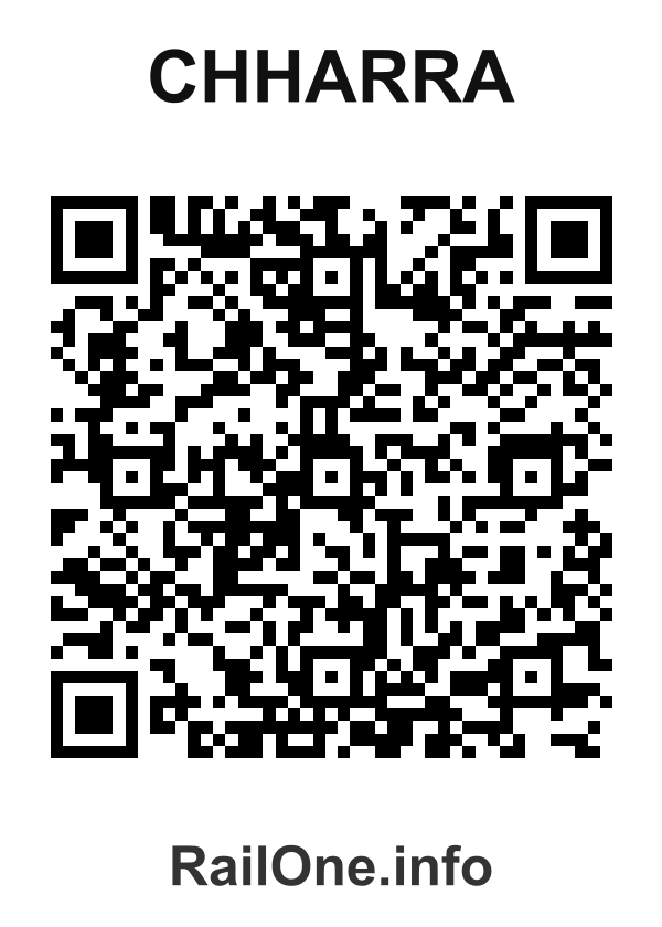 RailOne QR Code for Chharra station