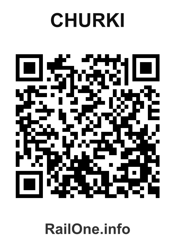 RailOne QR Code for Churki station