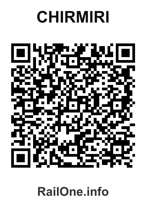RailOne QR Code for Chirmiri station