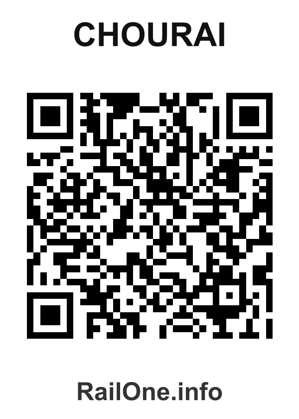 RailOne QR Code for Chourai station