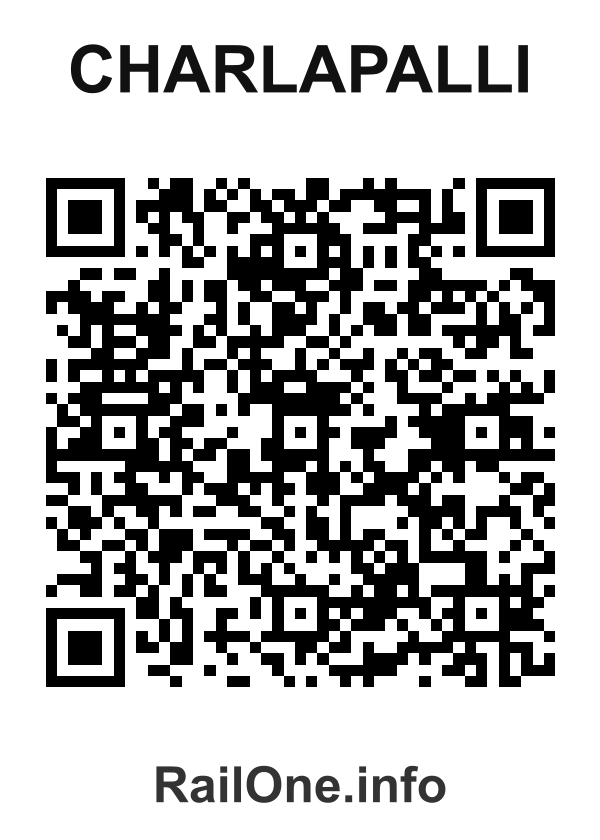 RailOne QR Code for Charlapalli station