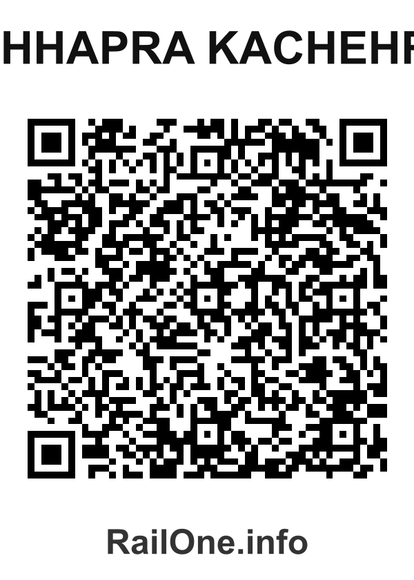 RailOne QR Code for Chhapra Kachehri station