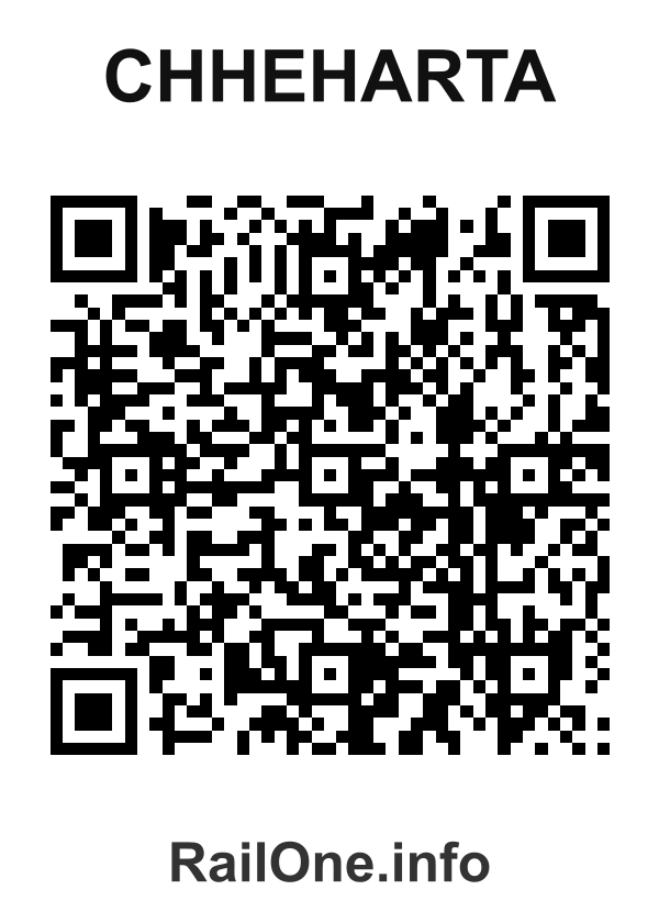 RailOne QR Code for Chheharta station