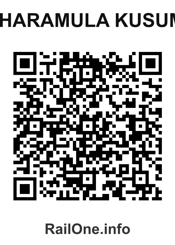 RailOne QR Code for Charamula Kusumi station