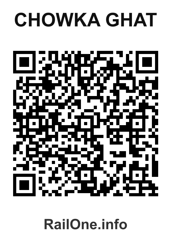 RailOne QR Code for Chowka Ghat station
