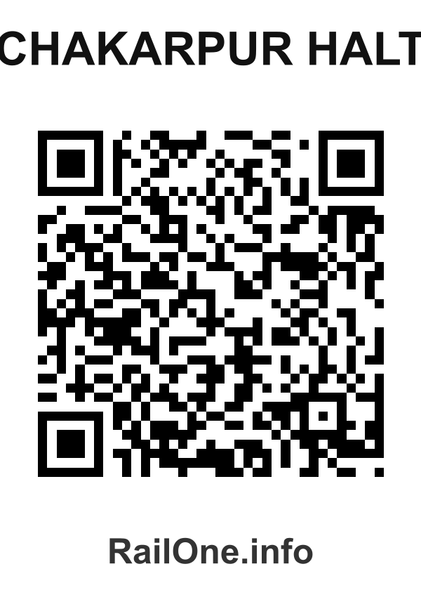 RailOne QR Code for Chakarpur Halt station