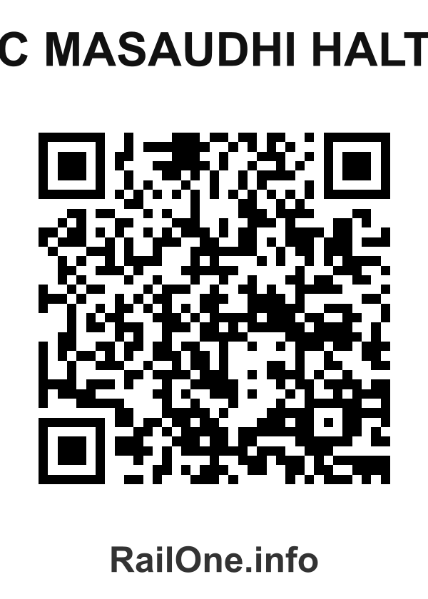 RailOne QR Code for C Masaudhi Halt station