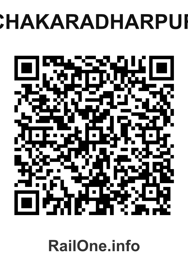 RailOne QR Code for Chakaradharpur station