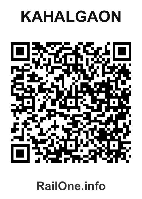 RailOne QR Code for Kahalgaon station