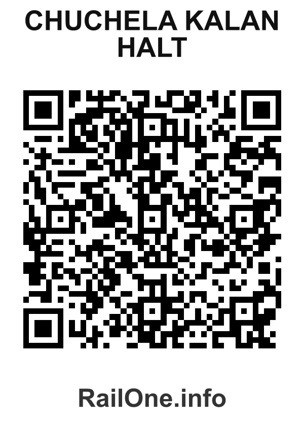 RailOne QR Code for Chuchela Kalan Halt station