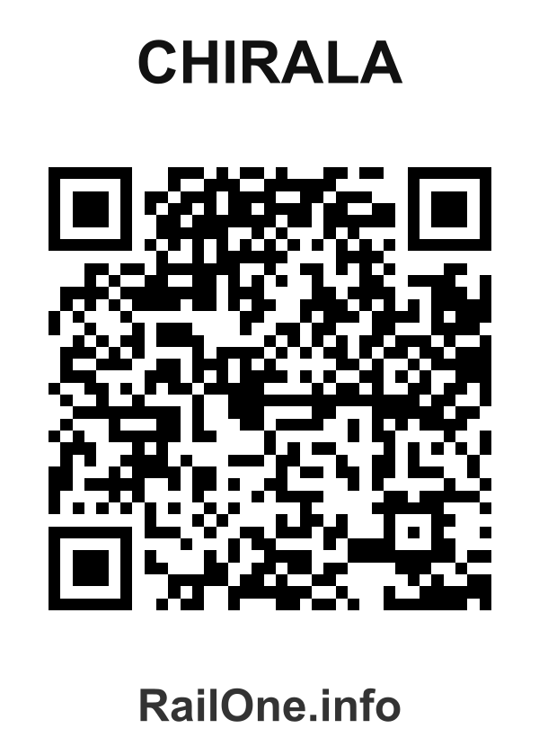RailOne QR Code for Chirala station