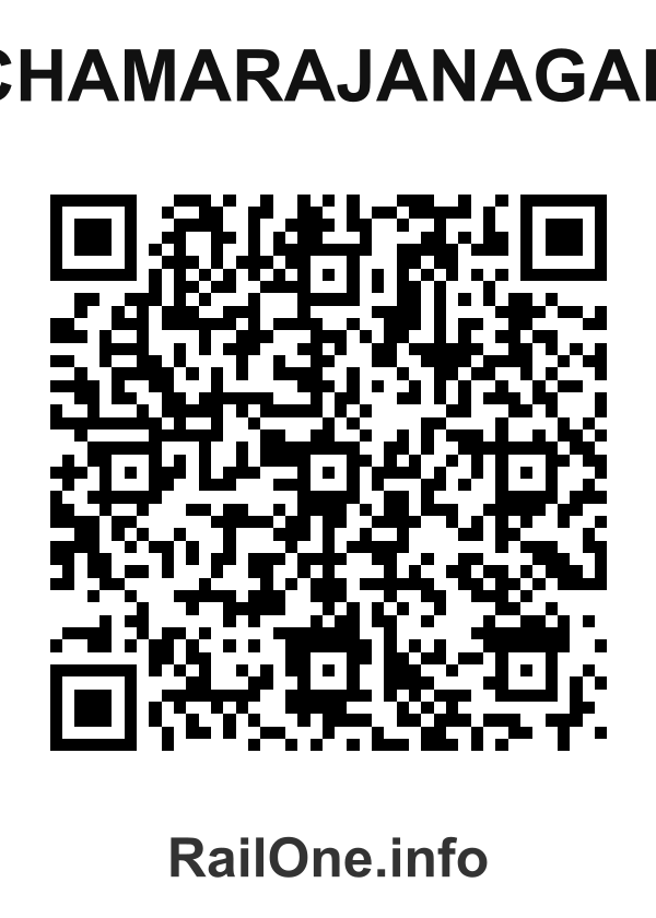 RailOne QR Code for Chamarajanagar station