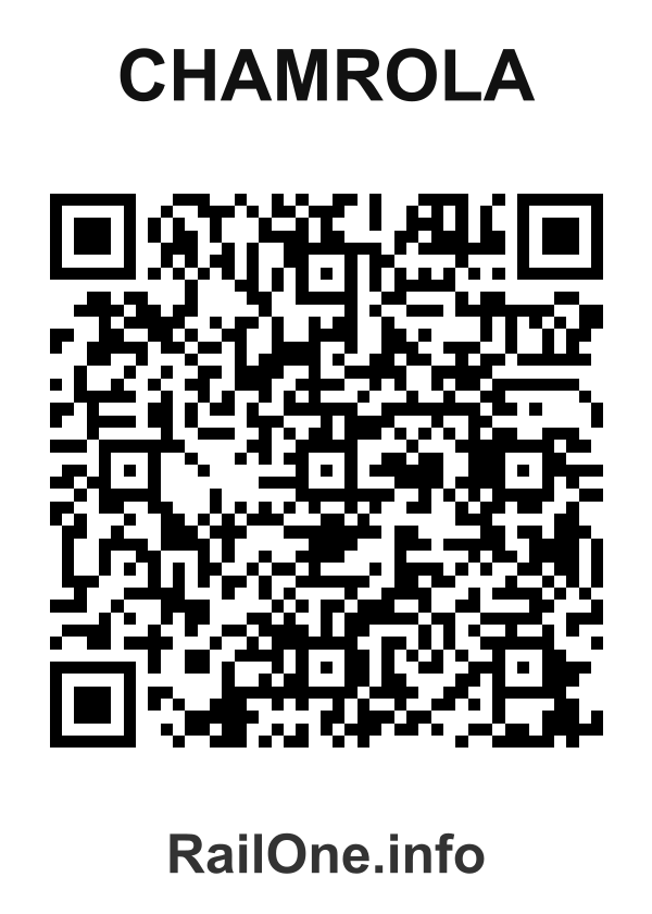 RailOne QR Code for Chamrola station