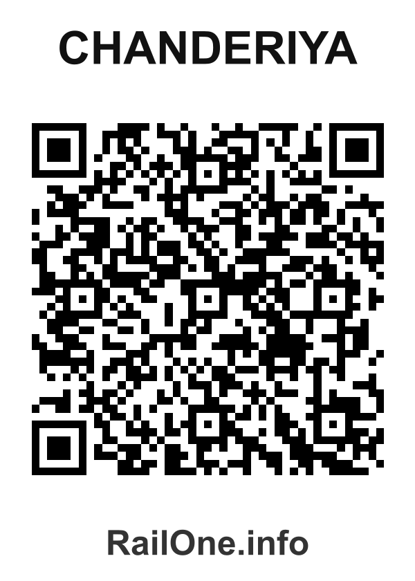 RailOne QR Code for Chanderiya station