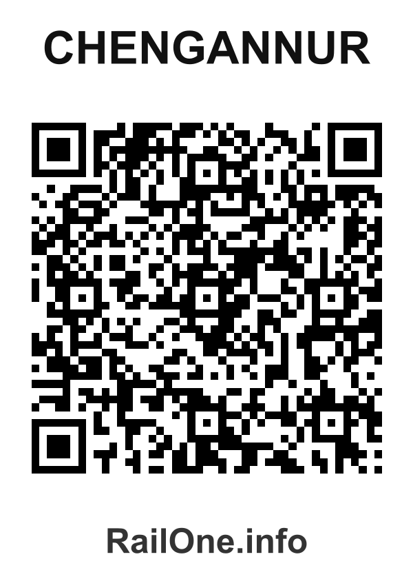 RailOne QR Code for Chengannur station