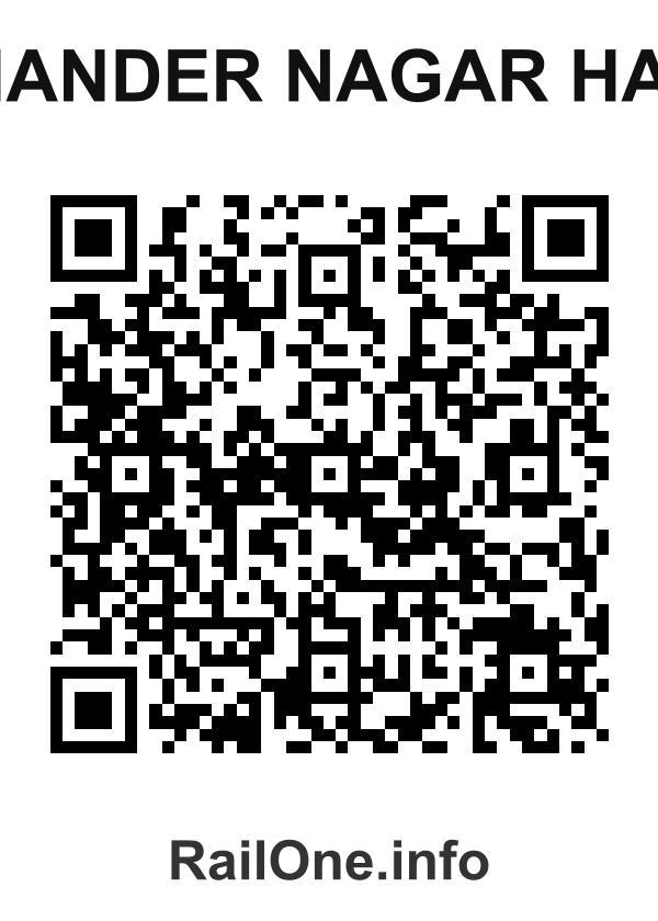 RailOne QR Code for Chander Nagar Halt station