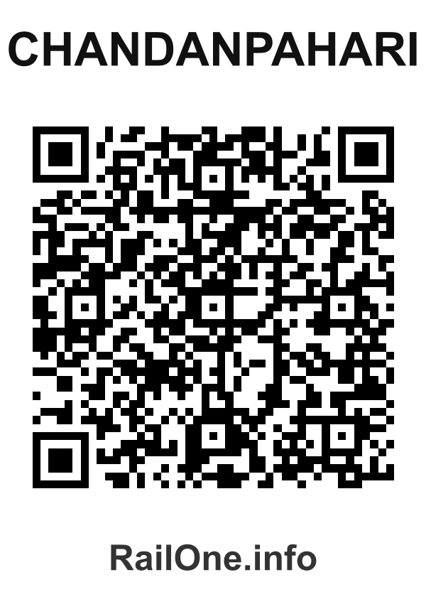 RailOne QR Code for Chandanpahari station