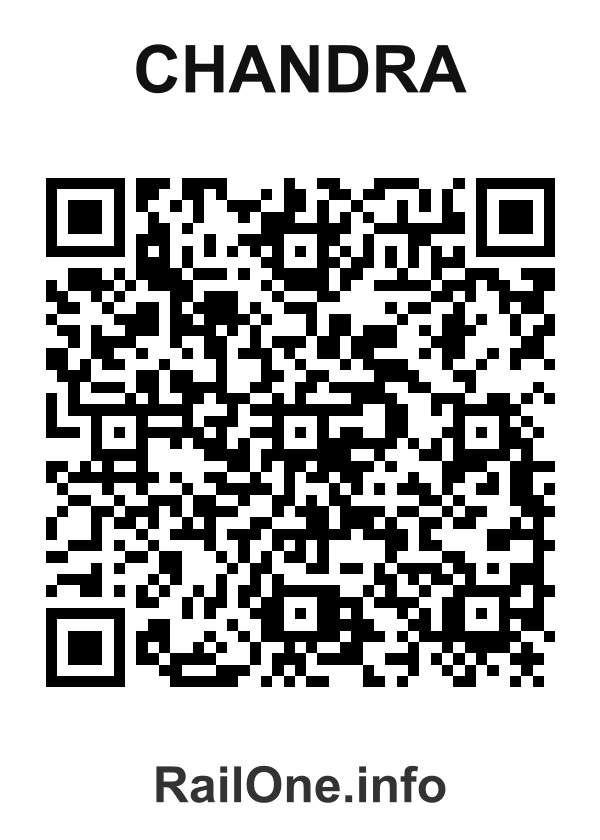 RailOne QR Code for Chandra station