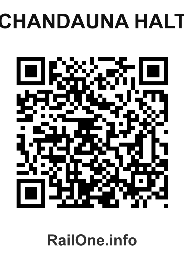RailOne QR Code for Chandauna Halt station