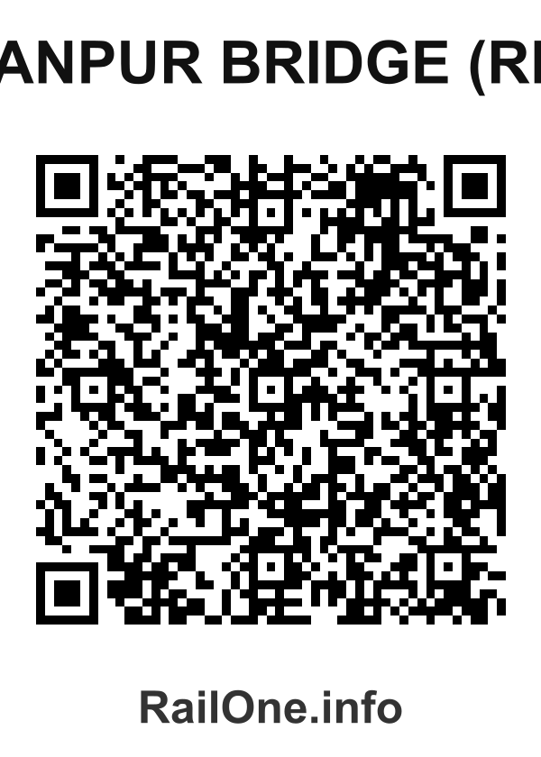 RailOne QR Code for Kanpur Bridge (rb) station