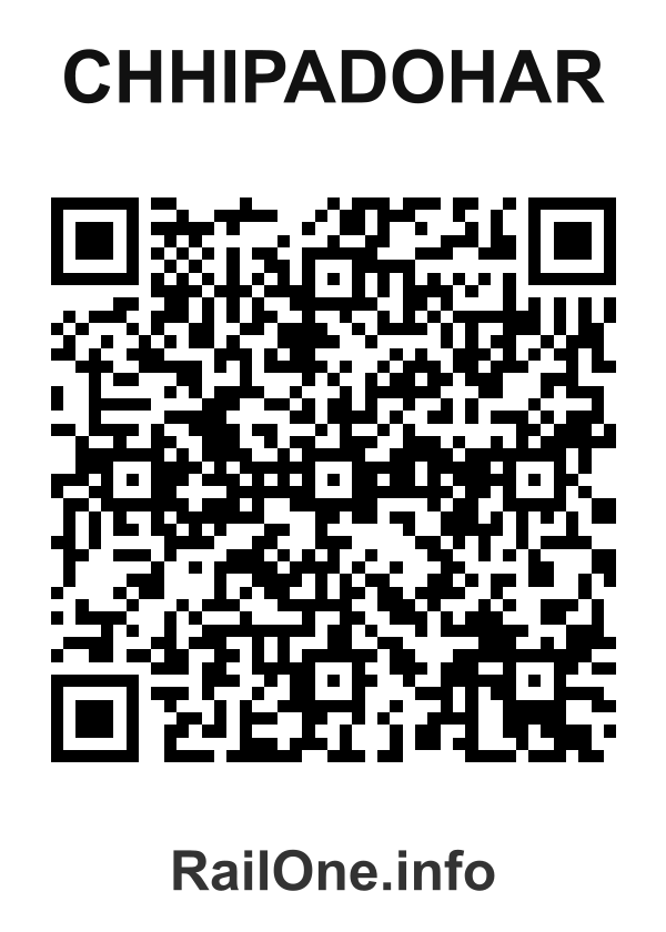 RailOne QR Code for Chhipadohar station