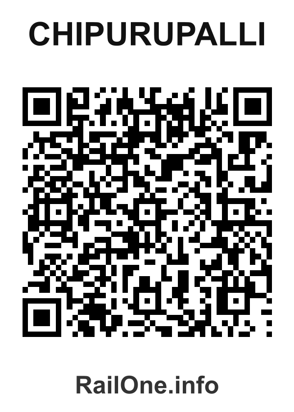 RailOne QR Code for Chipurupalli station
