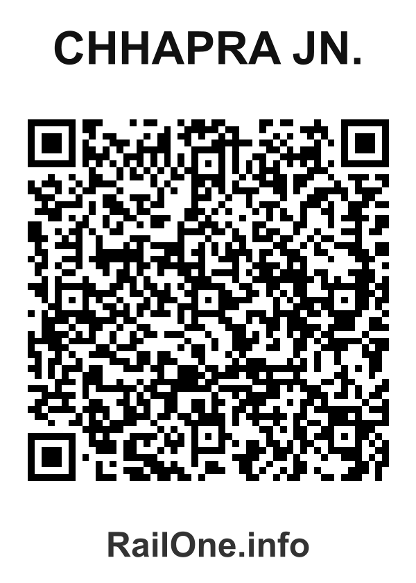 RailOne QR Code for Chhapra Jn. station