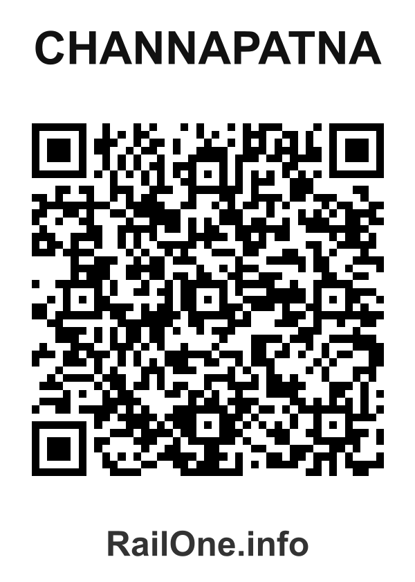 RailOne QR Code for Channapatna station