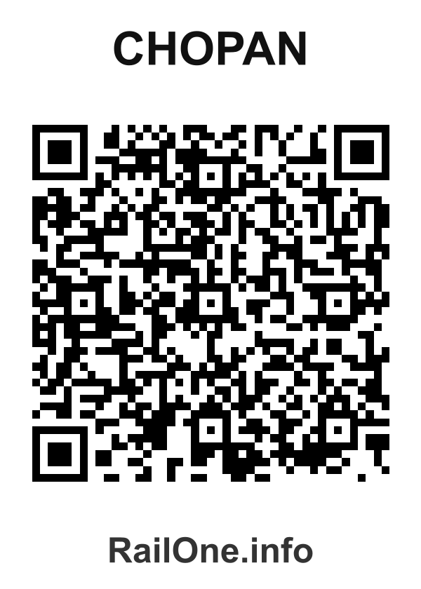 RailOne QR Code for Chopan station