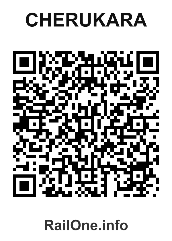 RailOne QR Code for Cherukara station