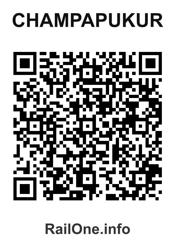 RailOne QR Code for Champapukur station