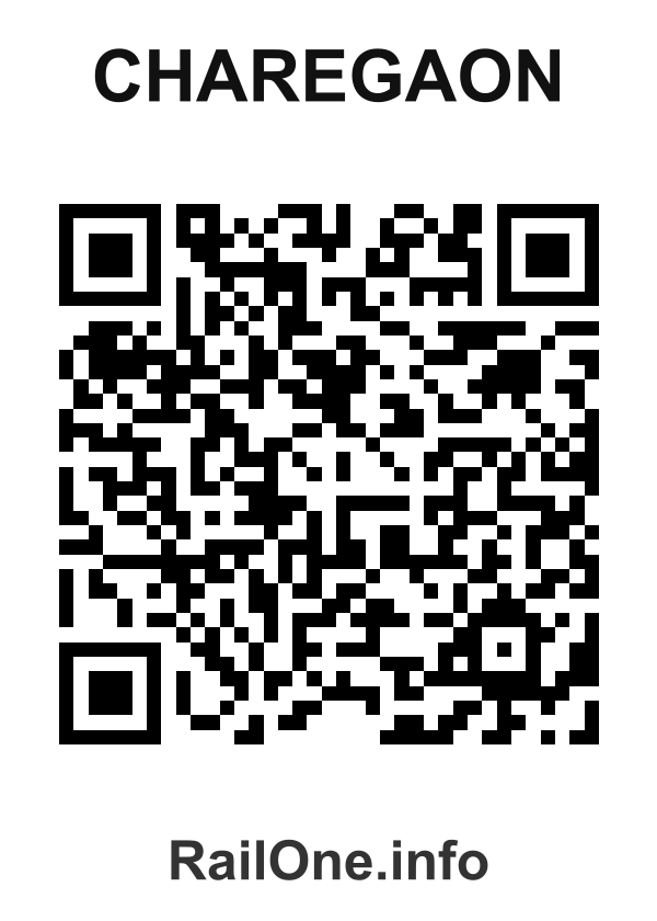 RailOne QR Code for Charegaon station