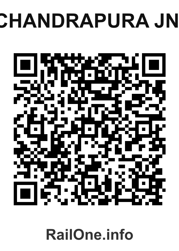 RailOne QR Code for Chandrapura Jn. station