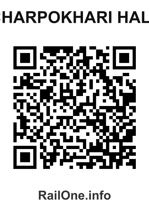 RailOne QR Code for Charpokhari Halt station