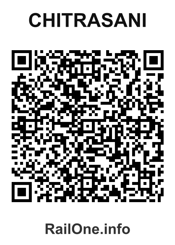 RailOne QR Code for Chitrasani station