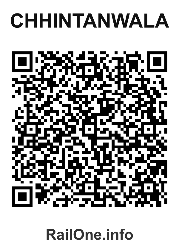 RailOne QR Code for Chhintanwala station