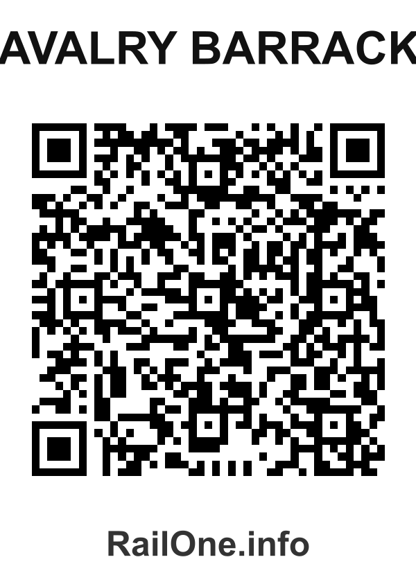 RailOne QR Code for Cavalry Barracks station