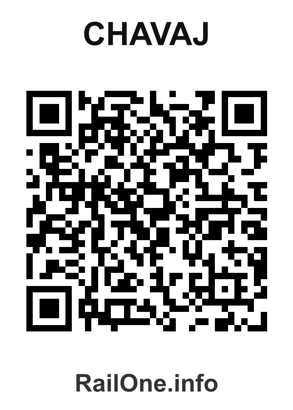 RailOne QR Code for Chavaj station